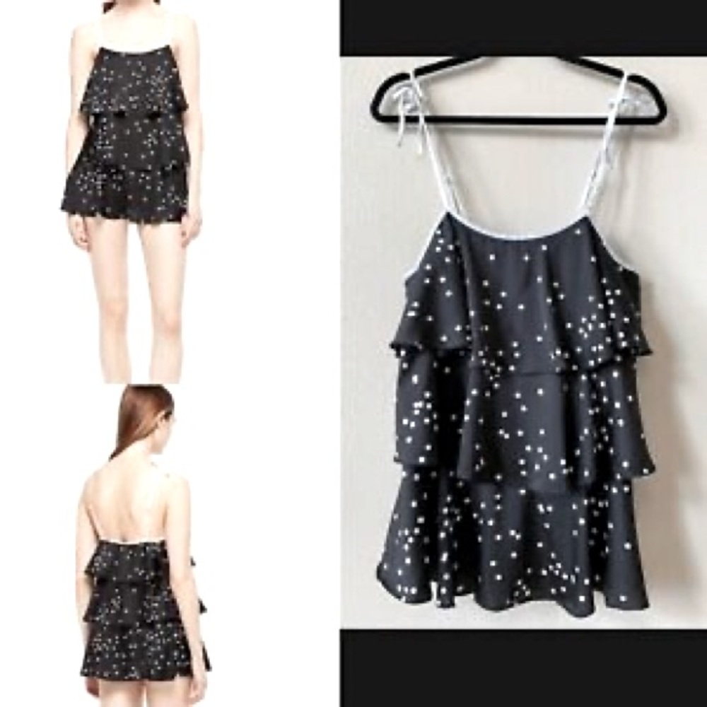 Kate Spade Polka Dot Ruffle Sleep Tank